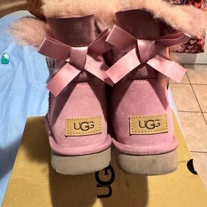 UGG Pink Bow Boots